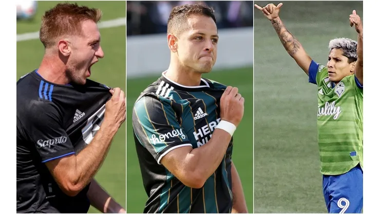 Djordje Mihailovic, Javier Hernández y Raúl Ruidíaz