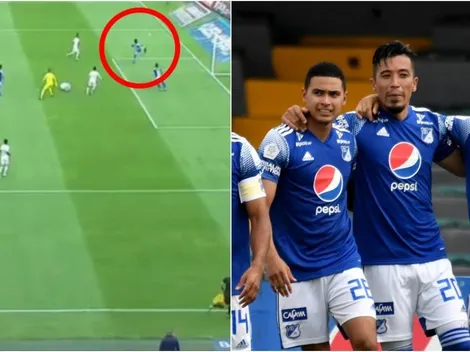 Contra las leyes de la física: golazo de 'Chalaca' de Fernando Uribe al Cali