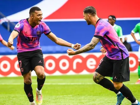 Argentina Saint Germain: caño de Di María, centro y gol de Icardi en el 95'