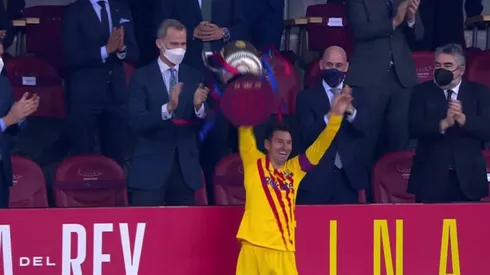 Video viral: la felicidad de Messi al levantar la Copa del Rey