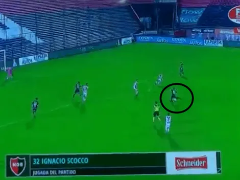 Video: Scocco sacó un misil que se clavó en el ángulo para que delire todo Newell's