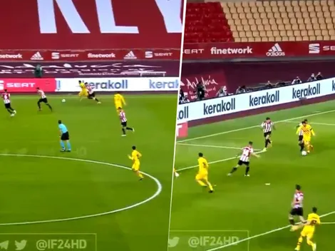 ¡Golazo de Messi! ¡Arrancó de mitad de cancha y marcó el 3-0 del Barcelona!