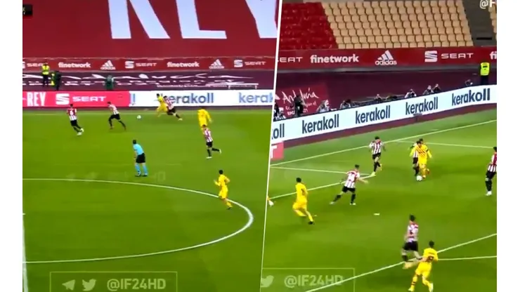 ¡Golazo de Messi! ¡Arrancó de mitad de cancha y marcó el 3-0 del Barcelona!
