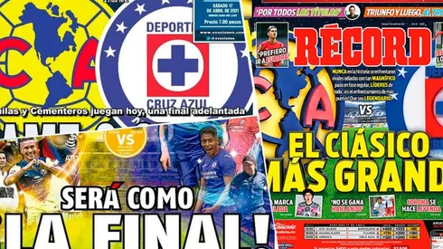 El Clásico Joven acaparó las portadas de este sábado.