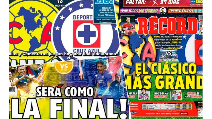 El Clásico Joven acaparó las portadas de este sábado.