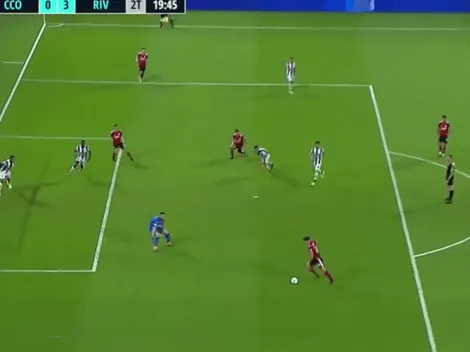 Video: a Paradela no le importó que lo achiquen y metió un golazo para estrenarse en River