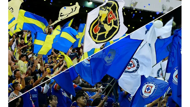 Las aficiones de América y Cruz Azul ya se preparan para alentar en el Clásico Joven.