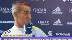 Cascini le pegó a los anti Boca con las posibles llegadas de Cavani y Torreira