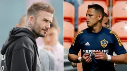 David Beckham y Chicharito Hernández