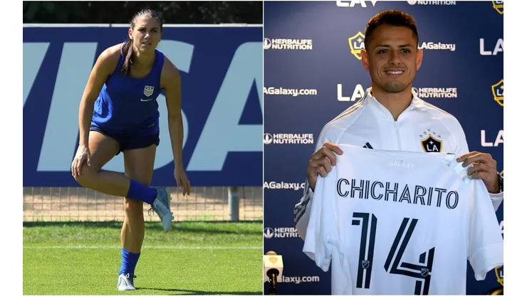 Alex Morgan y Javier Hernández