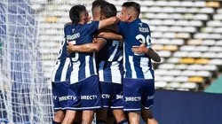 Así festejó Talleres el primer gol del partido.