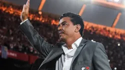 Los hinchas de River enloquecieron cuando Gallardo salió para saludarlos