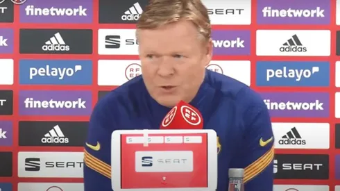 El enojo de Koeman en rueda de prensa antes de la final de la Copa del Rey