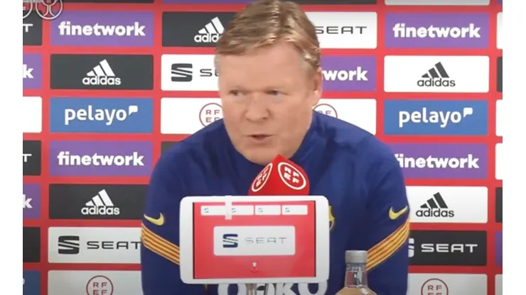 El enojo de Koeman en rueda de prensa antes de la final de la Copa del Rey