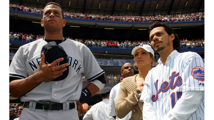 Alex Rodríguez, Jennifer López y Marc Anthony