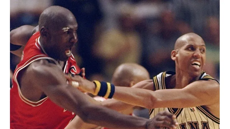 Michael Jordan y Reggie Miller