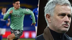 James Rodríguez y José Mourinho.