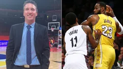 Bruno Vain, Kyrie Irving y LeBron James (Foto: cortesía del entrevistado y Getty)