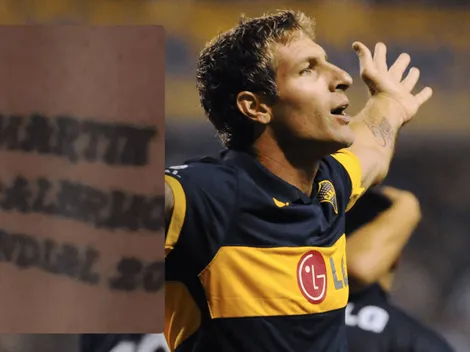 Es de River, hizo una promesa y terminó con un tatuaje de Martín Palermo