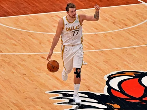 La reacción de la NBA ante el tiro de la temporada cortesía de Luka Doncic