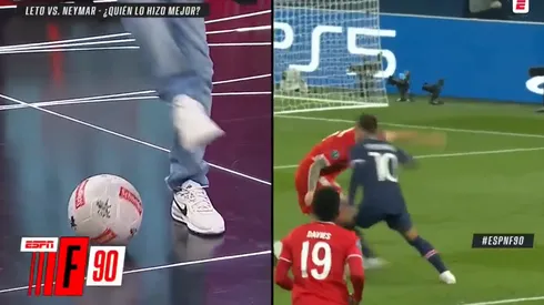 Video: Leto intentó hacer la bicicleta de Neymar en F90 y la rompió toda