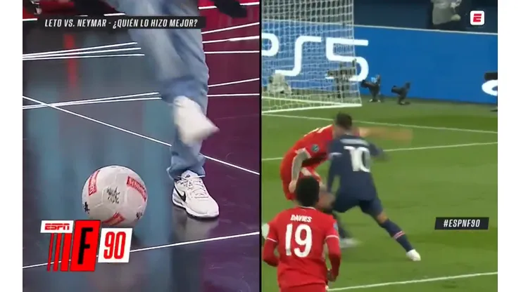 Video: Leto intentó hacer la bicicleta de Neymar en F90 y la rompió toda