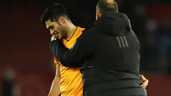 Raúl Jiménez y Nuno Espírito Santo, Wolverhampton