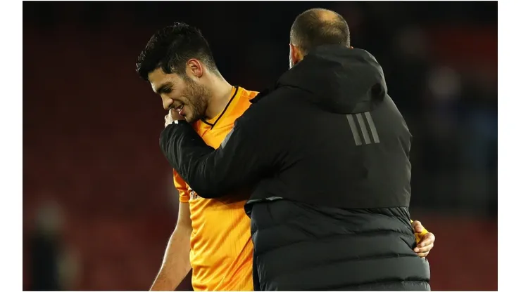 Raúl Jiménez y Nuno Espírito Santo, Wolverhampton