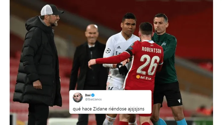 Ibai encontró un detalle insólito en esta foto de Liverpool-Real Madrid