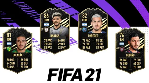 El TOTW 29 del FIFA 21 dominado por argentinos: nuevas cartas de Banega, Paredes, Buendía y Gudiño