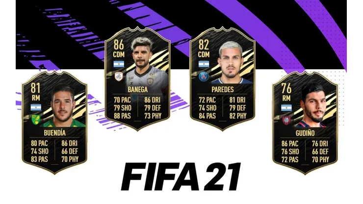El TOTW 29 del FIFA 21 dominado por argentinos: nuevas cartas de Banega, Paredes, Buendía y Gudiño