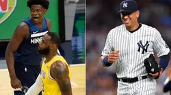 Anthony Edwards, LeBron James y Alex Rodríguez