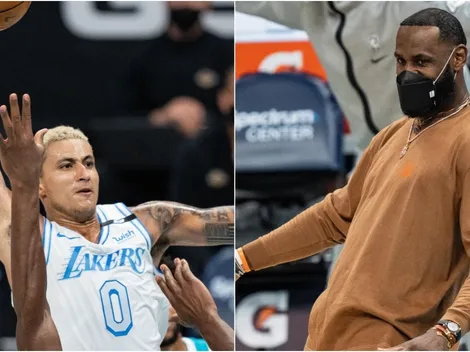 Kuzma tomó los poderes de LeBron para un martillazo espectacular