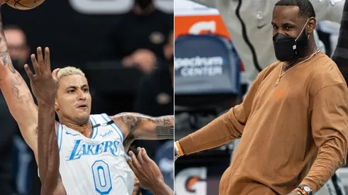 Kyle Kuzma y LeBron James, NBA