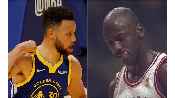 Stephen Curry y Michael Jordan