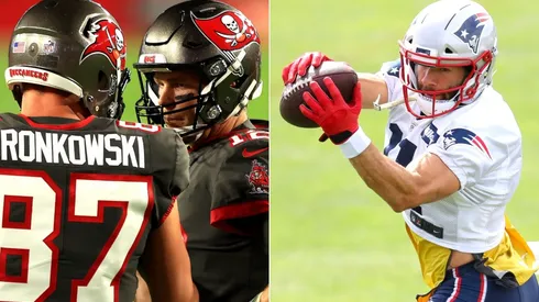 Rob Gronkowski, Tom Brady y Julian Edelman