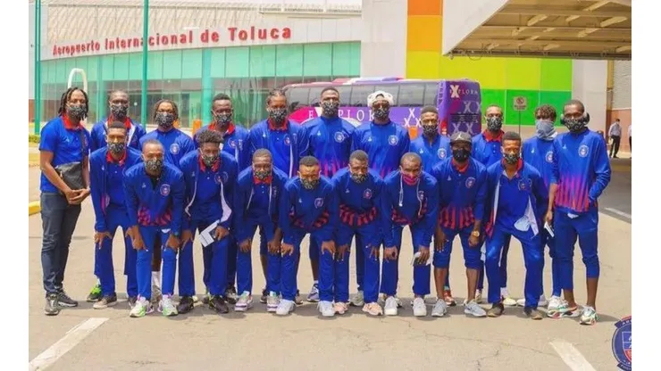 El plantel de Arcahaie FC, listo para la vuelta ante Cruz Azul
