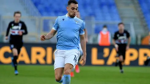 Gonzalo Escalante durante un partido de Lazio.