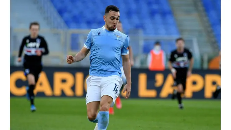 Gonzalo Escalante durante un partido de Lazio.