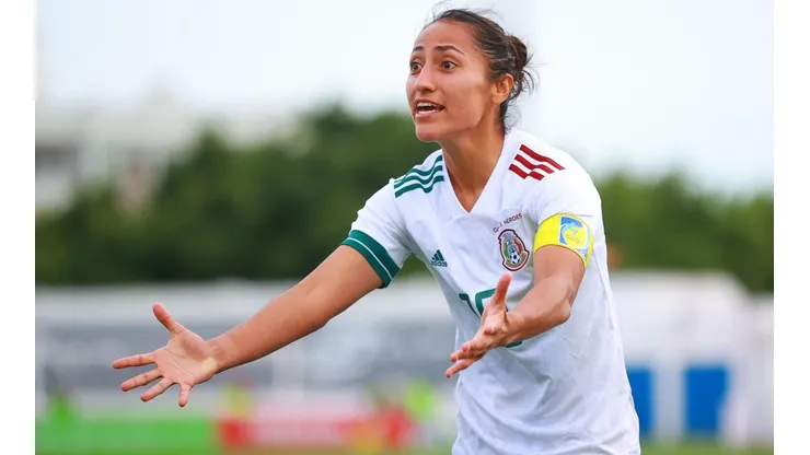 La capitana Stephany Mayor lideró el ataque de la Selección mexicana ante España.