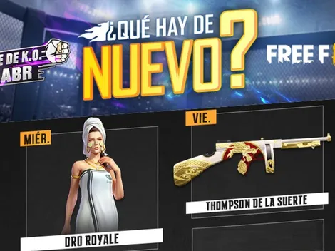 Esta es la nueva Agenda Semanal de Free Fire ¡Nuevo Luck Royale de Oro!