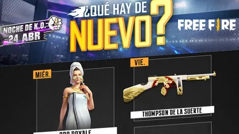 Esta es la nueva Agenda Semanal de Free Fire ¡Nuevo Luck Royale de Oro!