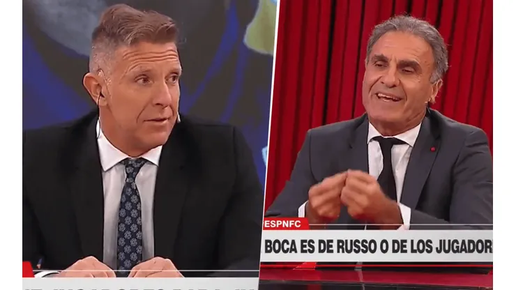 Video: Fantino dijo "Boca es más que la Selección" y Ruggeri explotó de bronca