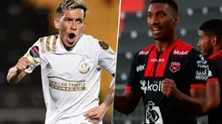 Ezequiel Barco y Marcel Hernández, Concachampions 2021 (Fotos: Twitter Oficial Atlanta United y Alajuelense)