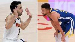 Facundo Campazzo y Stephen Curry