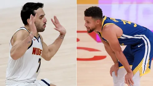 Facundo Campazzo y Stephen Curry