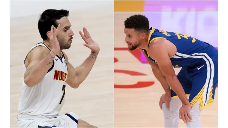 Facundo Campazzo y Stephen Curry