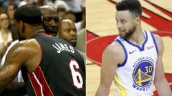 LeBron James, Michael Jordan y Stephen Curry