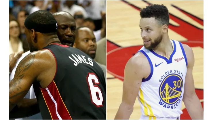 LeBron James, Michael Jordan y Stephen Curry