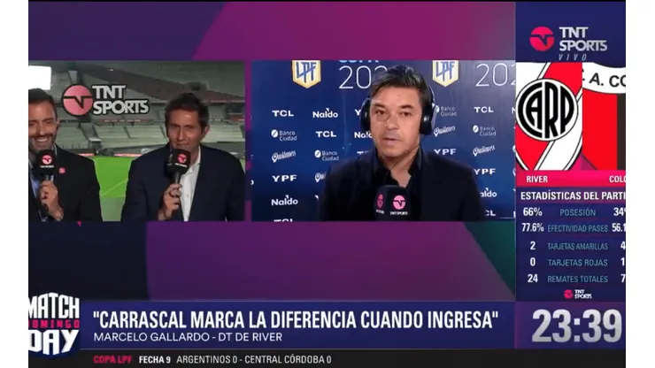 Marcelo Gallardo luego del triunfo de River.